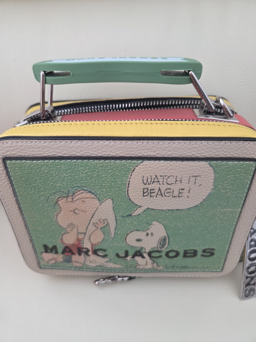 Marc Jacobs Green Peanuts Graphic Mini Bag